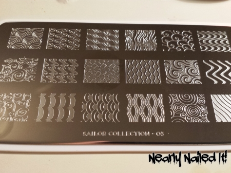 MoYou stamping kit Olive the Sailor Stamping Nail Art Plate Collection. Sailor Collection 03